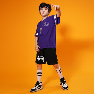 Children's hip hop performance practice clothes children's fashion clothes girls' hip hop hiphop performance clothes jazz dance suit
