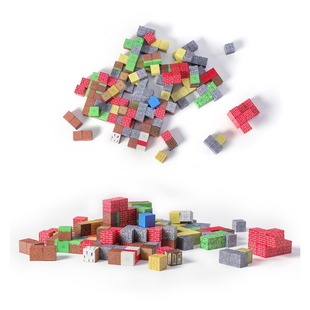 My world DIY magnetic building blocks children's educational toys large particle doll Castle model ornaments bulk