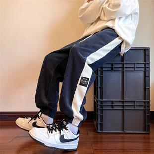 Winter Pants Men's fleece-lined Thickened Men's Casual Pants Autumn and Winter Style Winter Sports Pants Corduroy Men's Pants