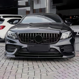 Применимо к 2016-2020 Mercedes-Benz E-Class W213 модифицированный передний бампер со средней сеткой комбинированная Решетка переднего бампера