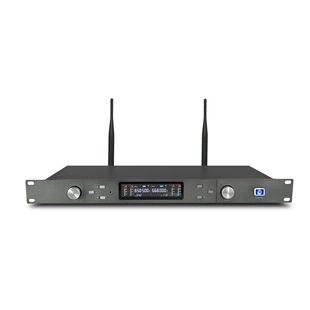 Professional wireless microphone U-segment FM one-to-two microphone stage performance singing conference KTV wedding