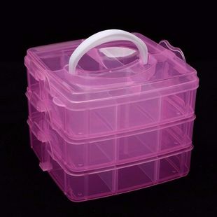 Large Multi-layer Clear Plastic Box Sorting Building Blocks Toy Tape Nail Polish Jewelry Storage Parts Storage Box