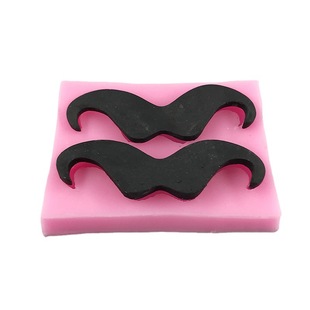 Father's Day Mold Beard Tie Suit Bow Tie Cake Decoration Silicone Mold Chocolate Fold Baking Tools