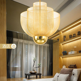Modern Simple Led Light Dining Room Light Luxury Post-modern Grid Home Style Bedroom Creative Bar