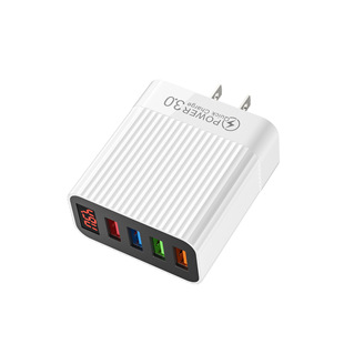 Интеллектуальный цифровой дисплей 4usb многопорное зарядное устройство 5v2.4a адаптер питания подходит для Apple Android мобильный телефон