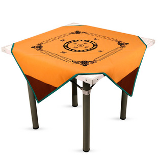 Thickened Mahjong Tablecloth Mahjong Mat Large Square Silencer Mahjong Cloth with Pocket Non-slip Mahjong Tablecloth