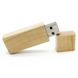 Wooden box 64G USB flash drive personalized engraving U disk lettering push-pull box laser school badge U disk travel souvenir