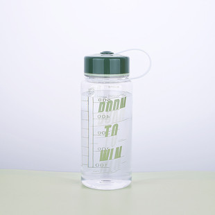 Portable large-capacity scale high-temperature portable sports plastic cup transparent drop-resistant high-value sports kettle