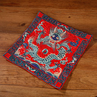 Han Chun Qing Dynasty Official Clothes Patch Embroidery Piece Wenguan Yipin Crane Embroidery Patch Craft Gift Embroidery Piece Mouse Pad Tea