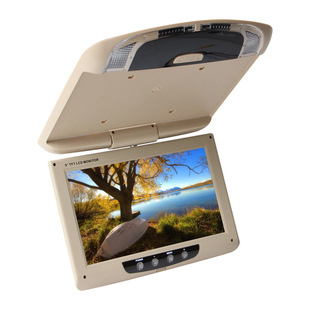 Cross-border 9-inch ultra-thin ceiling display vehicle-mounted high-definition display monitors reversing images with two video inputs