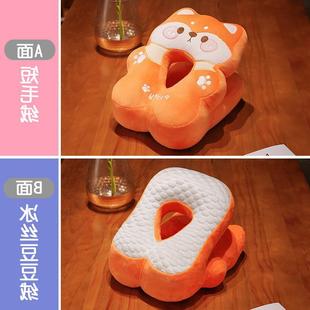 Ice Silk Pillow Nap Pillow Sleeping Pillow Office Girls Lunch Break Sleeping Primary School Children's Table Pillow for Hair
