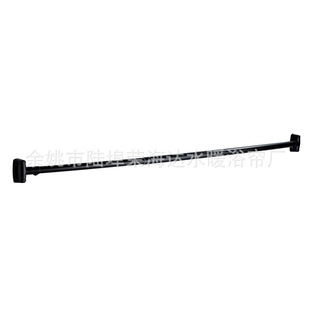 Amaz0n Hot Selling Punched Black Curved Classy Bathroom Support Rod Door Curtain Rod Telescopic Rod Clothes Drying Rod Shower Curtain Rod
