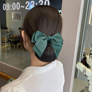 Head Flower Women's Summer Temperament Net Bag Nurse Professional Hair Net Flight Occupant Pan Hair Jewelry Bank Work Japanese and Korean Headwear