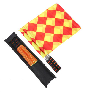 Factory direct football patrol flag, side cutting flag, referee flag, signal flag, hand flag, competition referee's special starting flag
