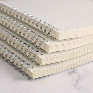 Thick Notebook PP Cover Grid Book Large Student Notepad A5 Simple Horizontal Line Inner Page Coil Book