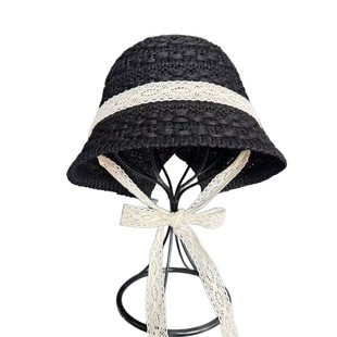 Korean Style Hollow Thin Breathable Dome Hat Crocheted Fisherman Hat Women's Spring and Summer Sunshade Sun Hat