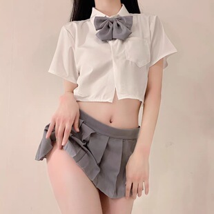 Sexy lingerie temptation pure desire College Style hot girl new super short sexy jk uniform suit cute passion free
