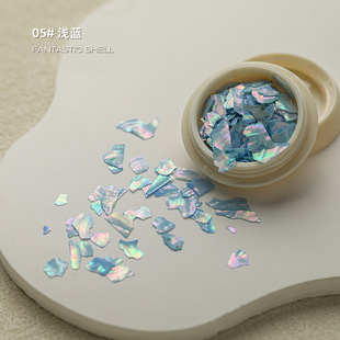 Online celebrity nail beauty colorful bright abalone shell piece ultra-thin broken irregular shell piece nail decoration wholesale