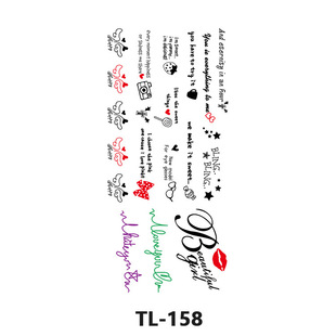 In stock wholesale fresh tattoo stickers durable South Korea Harajuku tattoo flower cartoon letters sexy tattoo stickers