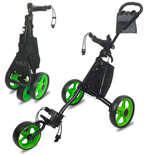 Cross-border Hot-selling Golf Trolley Three-wheeled Portable Foldable Detachable Trolley Aluminum Trolley Golf Trolley
