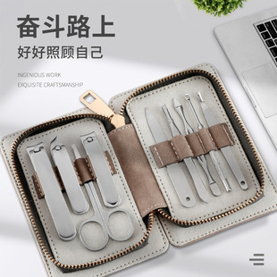 Производители кусачки для ногтей из нержавеющей стали 9 штук костюм кусачки для ногтей кусачки на молнии сумка Отделка Инструменты для ногтей подарки