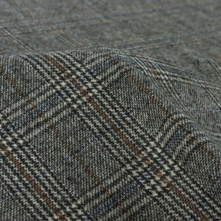 50 wool single-sided plaid fabric wool plaid suit fabric British style gentry suit fabric wholesale