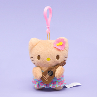 Гавайская черная меховая юбка hellokitty кукольная сумка подвесная подвеска брелок плюшевая японская Sanrio