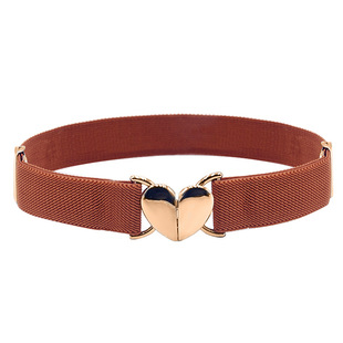Artistic Love Stretch Elastic Belt Women's Korean Style Fashion Dress Coat Sweater Waist Cover Decoration