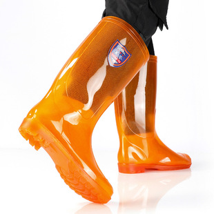 Rain Boots men's non-slip wear-resistant water shoes without inner lining rubber shoes long fishing waterproof boots