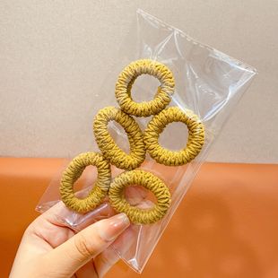 Thickened Thick High Elastic Headline Towel Ring Popcorn Colorful Seamless Hair Ring Ponytail Headline Hair Rope Hair Accessories