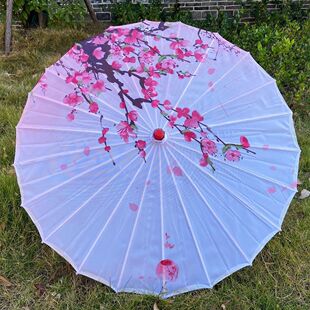 Style Men's and Women's Chinese Style Rainproof Ancient Style Ancient Style Umbrella Ceiling Decoration Umbrella Oil Paper Umbrella Sunscreen Umbrella National Fashion Dance Umbrella