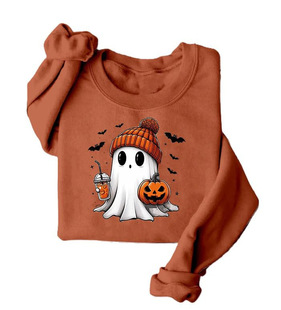 New Halloween European and American ladies V-neck long sleeve horror red graffiti 3D digital printing hot foreign trade