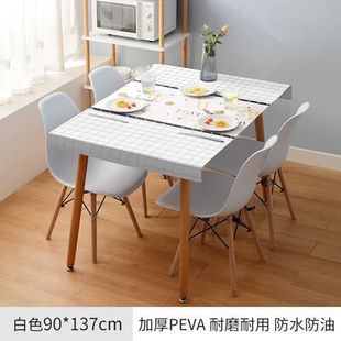 Nordic Tablecloth Fabric Waterproof Anti-scalding Anti-oil Dispersible Coffee Table Dining Tablecloth ins Student Desk Internet Celebrity Table