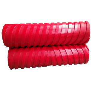 Thickened sealed spiral self-cleaning return roller rubber spiral roller up and down aligning parallel spiral roller
