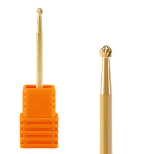 Nail gold-plated grinding head nail removal single cylindrical golden tungsten steel grinding head polishing nail tool grinding head