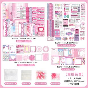 Insteel. Me Eat Valley Tour Series Composite Material Pain Pack Material Pack Korean ins Wind Valley Beauty Material Paper