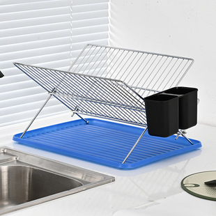 Factory kitchen folding bowl and dish rack household drain storage rack bowl and chopsticks display drain rack storage rack wholesale
