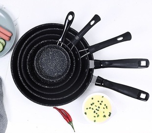 Frying Pan maifan Stone non-stick frying pan egg small pot household less lampblack steak frying pan non-stick flat bottom induction cooker