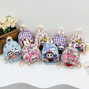 2024 New Kindergarten Baby Backpack Trendy Children Backpack Fashion Cartoon Cute Boys and Girls Backpack