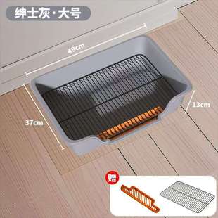 Pet stainless steel dog toilet large dog medium-sized fixed-point defecation anti-stepping excrement cleaning toilet urinal cleaning supplies