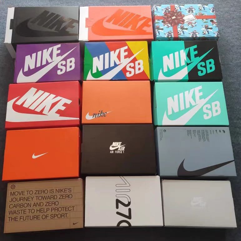 NIKE Pioneer Air Force One AF1 Shoe Box DUNK Board Shoes Running Shoes Packing Paper Box Ice and Snow Luck Storage Box