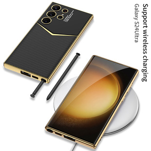 Для Samsung S24Ultra чехол из углеродного волокна для телефона S4 + Jazz простой кожаный защитный чехол s24p Ультратонкий чехол с защитой от падения