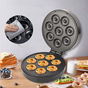 American Standard 110V donut machine cake breakfast machine Taiwan American sandwich maker large eight-hole Bread Maker