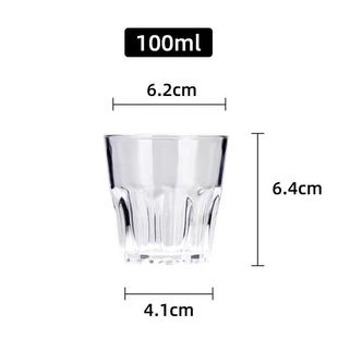 Acrylic Color Octagonal Cup Plastic Drop-resistant Wine Glass Household Beer Cup Restaurant Juice Cup KTV Bar Cup