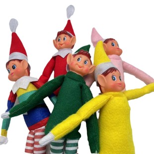 Cross Border Doll Christmas Elf Decoration Doll New Product Decoration Children Rainbow Doll Men's and Women's Long Legs Doll