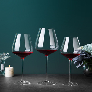 Large Belly Red Wine Glass High-end Crystal Glass Burgundy Wine Glass Household Round Goblet Wine Glass