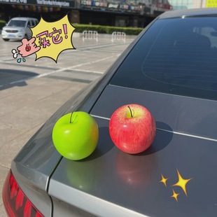 Автомобильные украшения в виде фруктов Apple, центральная консоль автомобиля, сейф, салон и экстерьер электромобиля, рождественские украшения