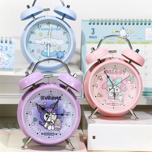 Night light strong timing alarm clock student Yugui dog mute bedside clock children coolomi desktop time