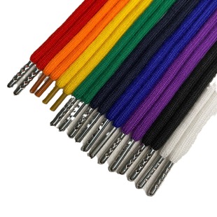 Spot black and white color polyester cotton sweater hat rope plastic head drawstring encryption core chemical fiber round rope trousers waist rope wholesale
