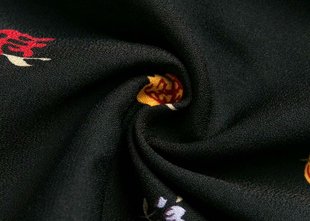 Summer new European and American women's fashion flower print sling V-neck backless dress S11395
